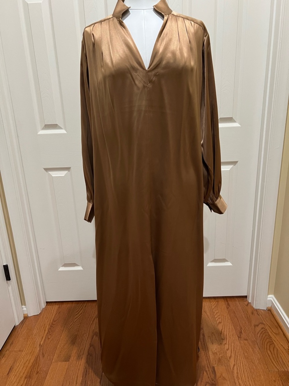 FRAME Silk Charmeuse Maxi Dress